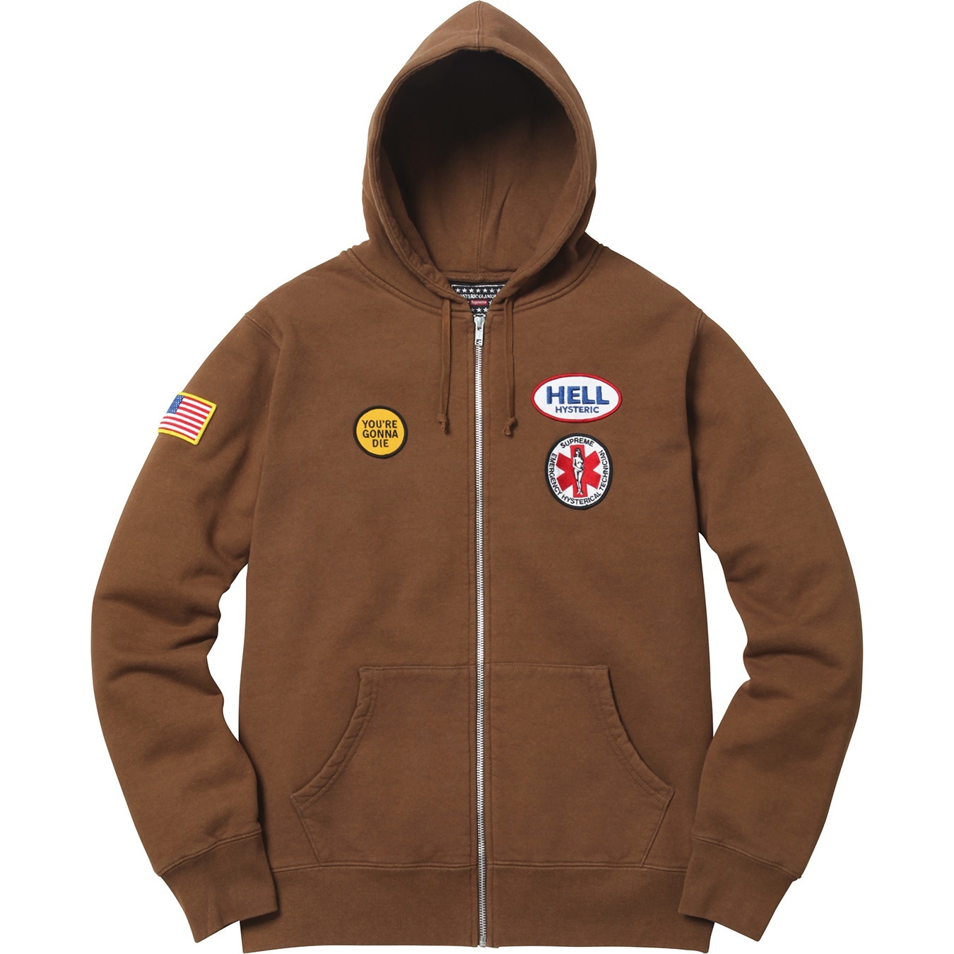 Supreme/HYSTERIC GLAMOUR Patches Zip Up Sweatshirt view 2